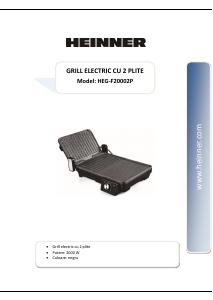 Használati útmutató Heinner HEG-F20002P Asztali grillsütő