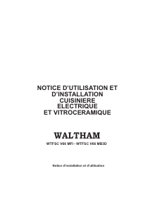 Mode d’emploi Waltham WTFSC V66 MB3D Cuisinière