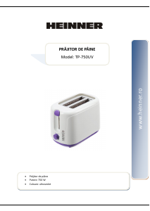 Manual Heinner TP-750UV Prăjitor de pâine