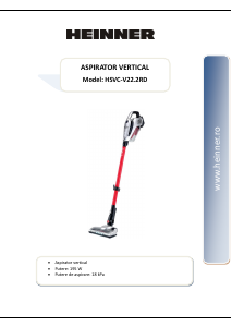 Használati útmutató Heinner HSVC-V22.2RD Porszívó