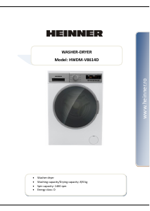 Manual Heinner HWDM-V8614D Mașină de spalat cu uscator