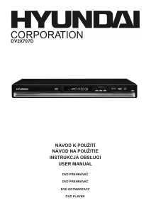 Manuál Hyundai DV2X707D Přehrávač DVD