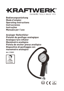 Mode d’emploi Kraftwerk 31003 Gonfleur de pneu