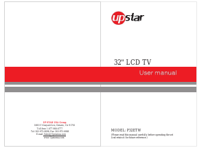 Manual Upstar P32ETW LCD Television