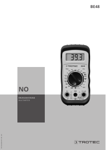 Bruksanvisning Trotec BE48 Multimeter