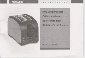 Manual Tomado TM-1281 Toaster