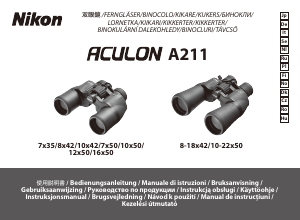 Használati útmutató Nikon Aculon A211 7x50 Két szemlencsés távcső
