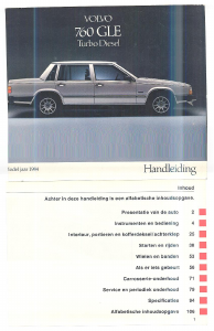 Handleiding Volvo 760 GLE TDI (1984)