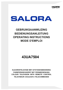 Handleiding Salora 43UA7504 LED televisie