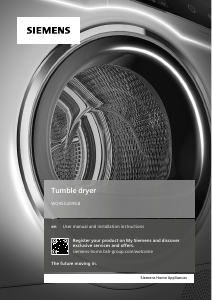 Manual Siemens WQ45G209GB Dryer