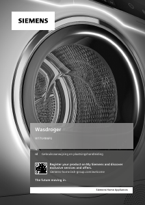 Handleiding Siemens WT7U486FG Wasdroger