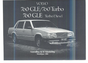 Handleiding Volvo 760 GLE Turbo (1984)