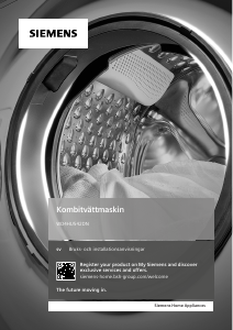 Bruksanvisning Siemens WD4HU542DN Kombinerad tvätt-tork