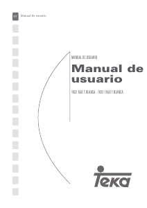 Manual de uso Teka TKX2 1050 Lavadora