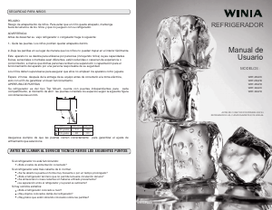 Manual de uso Winia WRT-25GFD Frigorífico combinado