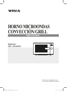 Manual de uso Winia WMC-FRYER30 Microondas