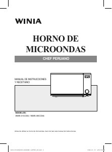 Manual de uso Winia WMN-39CCM4 Microondas