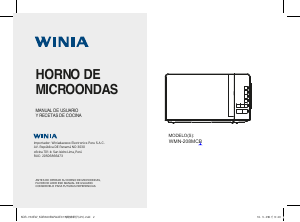 Manual de uso Winia WMN-208MCB Microondas