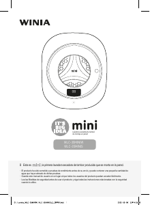 Manual de uso Winia WLC-35MINIS Lavadora