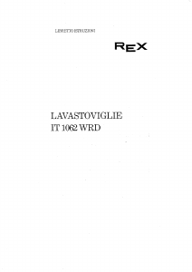 Manuale Rex IT1062WRD Lavastoviglie