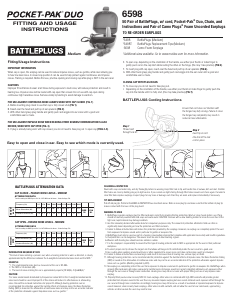 Manual Moldex 6598 Battleplugs Medium Ear Plugs