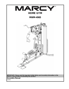 Handleiding Marcy MWM-4965 Fitnessapparaat