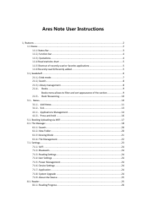 Manual Likebook Ares Note E-Reader