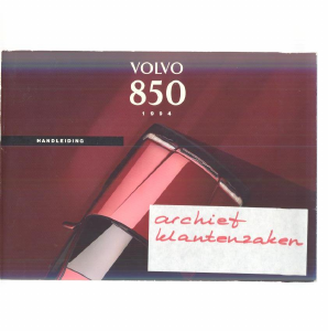 Handleiding Volvo 850 (1994)