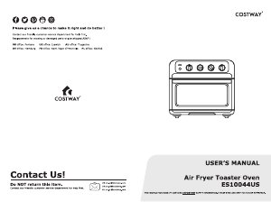 Manual Costway ES10044USA Oven
