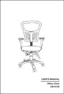 Manual Costway CB10140DKA Cadeira de escritório