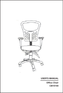 Bedienungsanleitung Costway CB10140DKA Bürostuhl