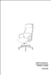 Manual Costway CB10296WHA Office Chair