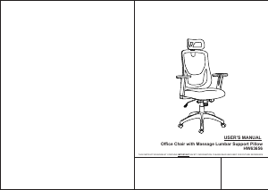 Manual Costway HW63656A Cadeira de escritório