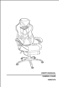 Manual Costway HW67570BLA Cadeira de escritório