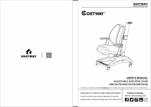 Handleiding Costway HW67591BLA Bureaustoel