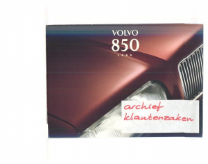 Handleiding Volvo 850 (1995)