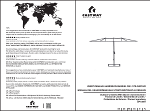 Handleiding Costway OP70759WNA Parasol