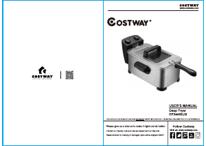 Handleiding Costway EP24459USA Friteuse