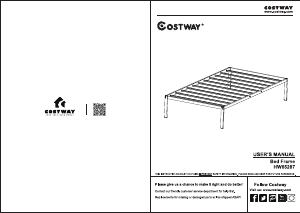 Посібник Costway HW65287A Каркас ліжка