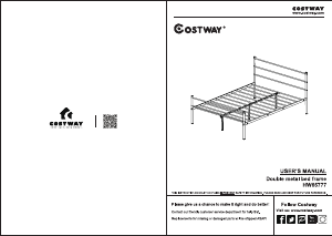 Mode d’emploi Costway HW65777SLA Cadre de lit