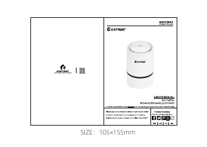 Handleiding Costway EP24045A Luchtreiniger