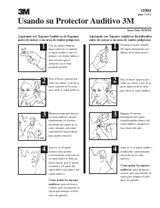 Manual de uso 3M 11004 Tapones para oídos