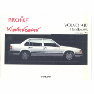 Handleiding Volvo 940 (1992)