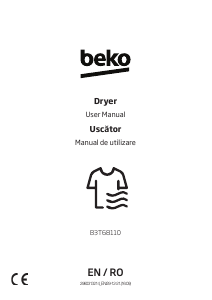 Manual BEKO B3T68110 Uscător