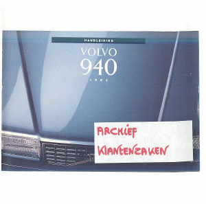Handleiding Volvo 940 (1993)