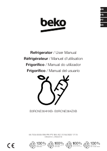 Manual BEKO B3RCNE364HXB Refrigerator