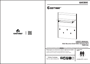 Handleiding Costway HW67596A Kapstok