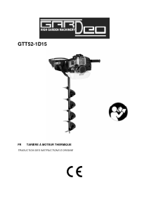 Mode d’emploi Gardeo GTT52-1D15 Tarière foreuse