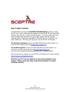 Bruksanvisning Sceptre E195BD-SR LED TV