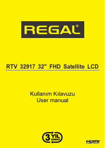 Kullanım kılavuzu Regal RTV32917 LCD televizyon